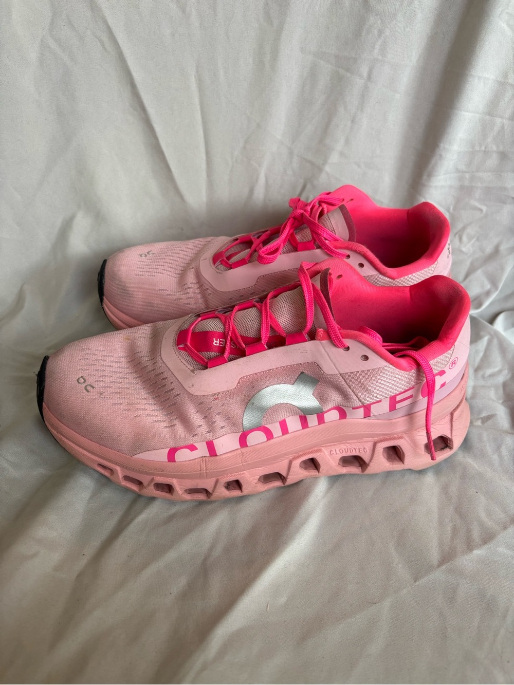 On Running Cloud Women's Pink Athletic Running Shoes
